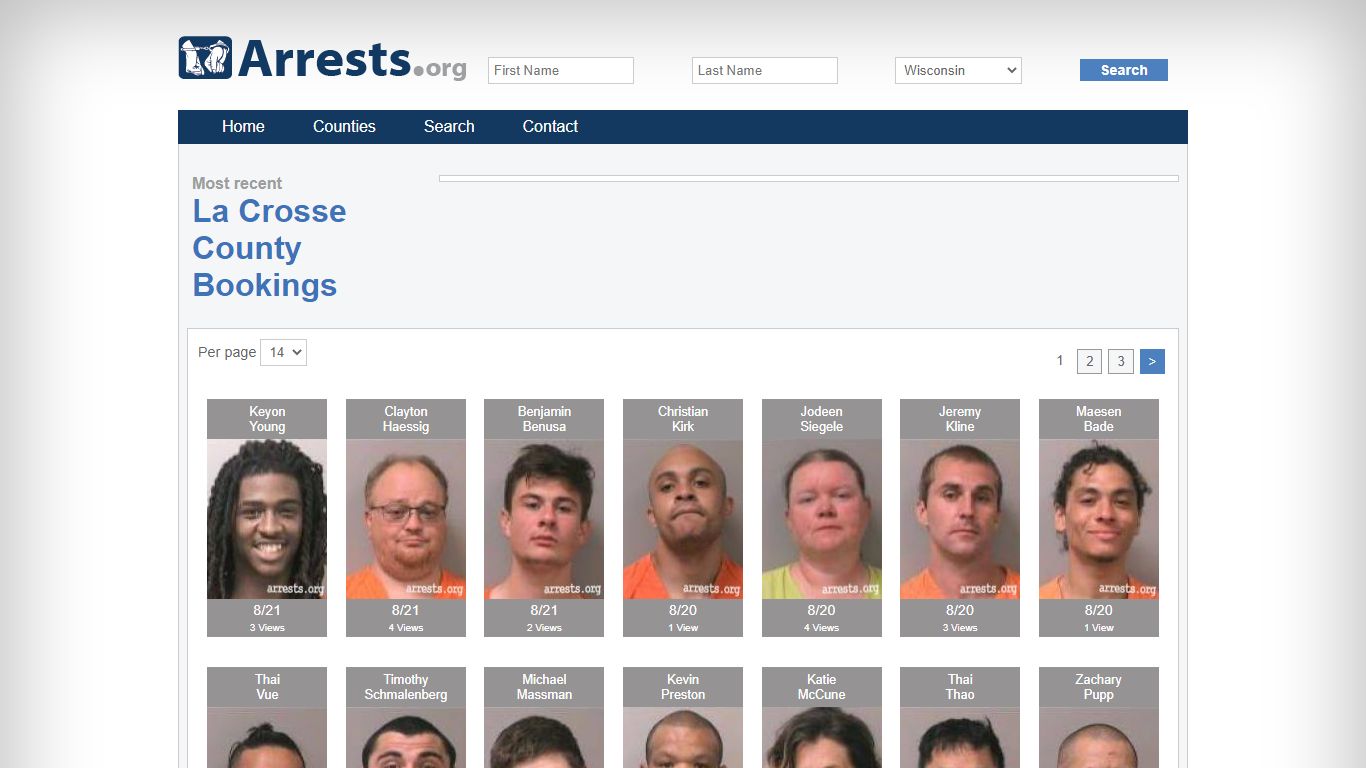 La Crosse County Arrests and Inmate Search